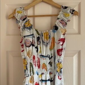 Floral Print Sleeveless Dress